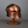 Black and Copper Barbuta Helmet  Medieval Knight Armor 18g Mild Steel Helmet  LARP Cosplay Halloween Costume  Barbuta Visored Helmet