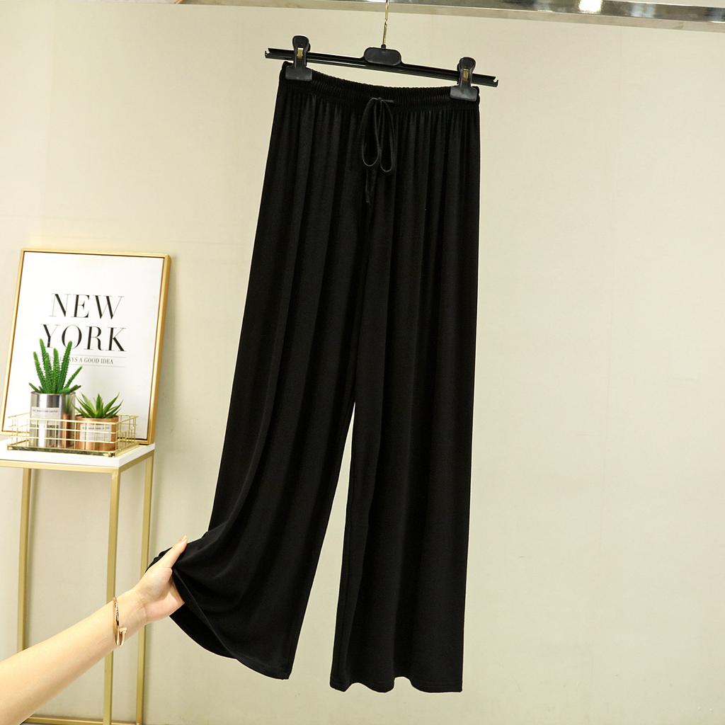 Однотонные брюки с высокой талией, весна-лето-осень, прямые, со шнуровкой, тонкие, для отдыха, с эластичной талией, свободные, повседневные, свободные брюки, повседневные, для занятий йогой и дома