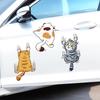 Три кошки, забавная наклейка на автомобиль, кошка, восхождение, животное, Стайлинг, наклейки, украшение кузова автомобиля, креативные наклейки, аксессуары для автодек...