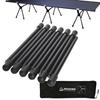 Nagano Outdoor Style Outdoor Bed Cot Legs, Set of 12, Compatible with Helinox Cot One Convertible, Includes Original Storage Bag (12)