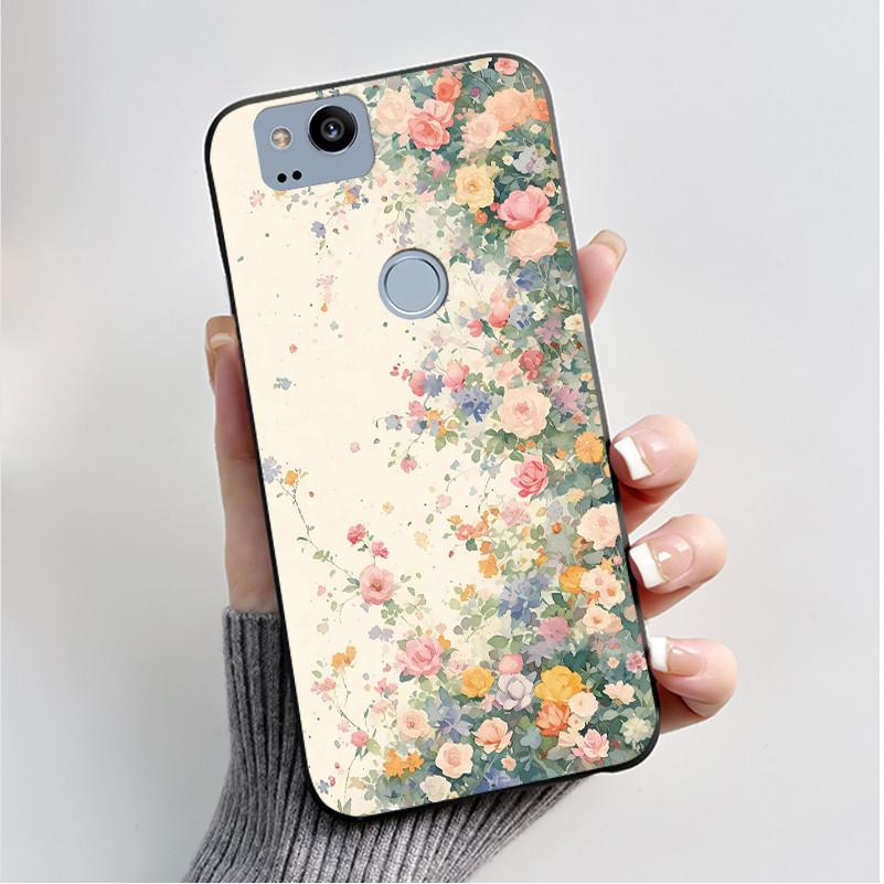 Чехол с рисунком для Google Pixel 2 XL Pixel2 Funda Мягкий силиконовый чехол для Google Pixel 1 XL Pixel1 Cover Милый цветочный чехол Coque