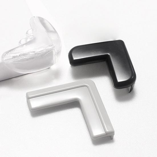 4Pcs Furniture Corner Protector Anti-collision Baby Proof Soft PVC Self-adhesive Table Sharp Edges Corner Guard Protective Cover Kit