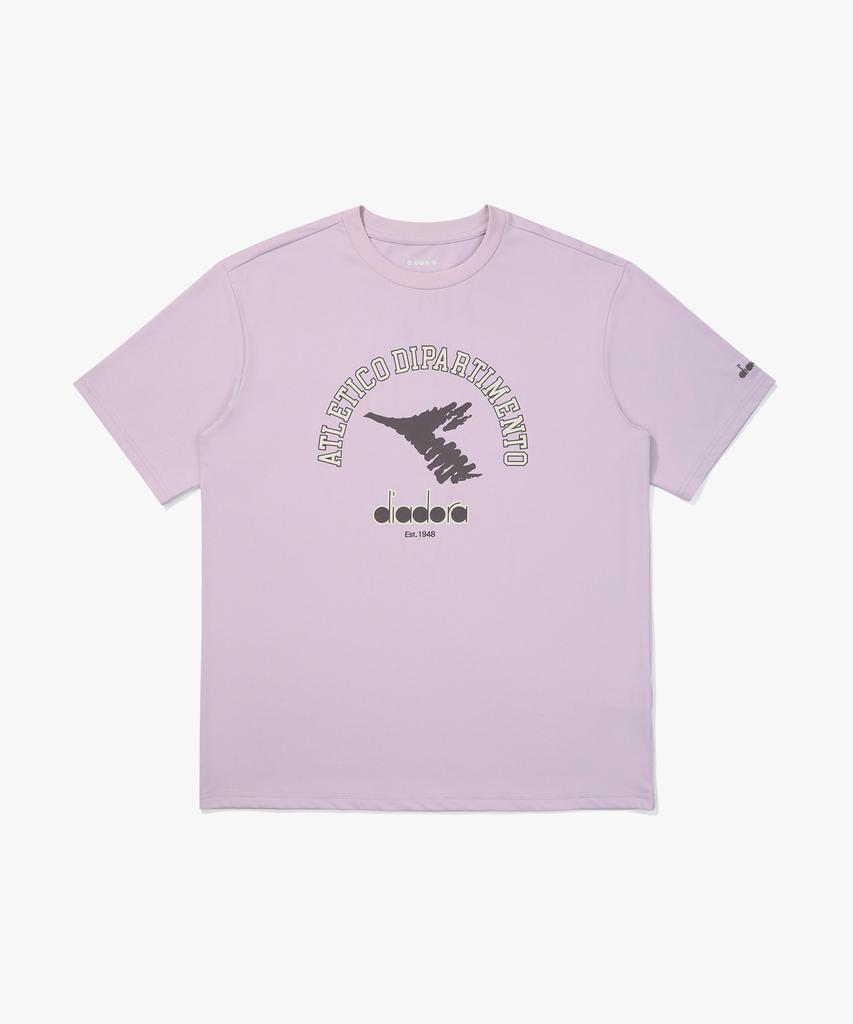diadora Archive Arch Logo Short Sleeve T-Shirt Violet