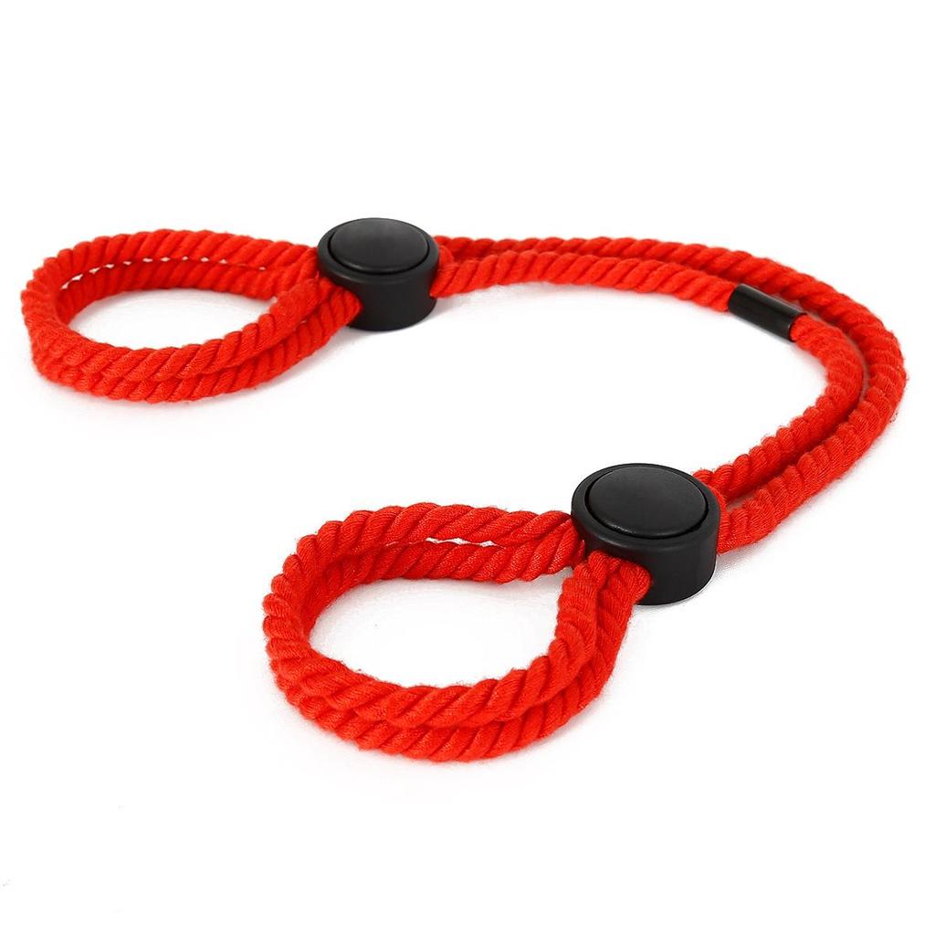 VaHppy Sex Toys Handcuffs Cotton Rope Style Adjustable Length Skin Protection Adult Sex Game Props Ankle Cuffs Bondage SM BDSM