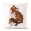 Norwegian Feng Shui Cartoon Fox Digital Printing Short Plush Pillow Covers For Car Sofa Office Cushion Cover Home Goods