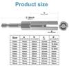 H11/13/15/17/19 Butterfly Bolt Socket Sleeve Steel Wrench Hex Shank Socket  Electric Screwdriver