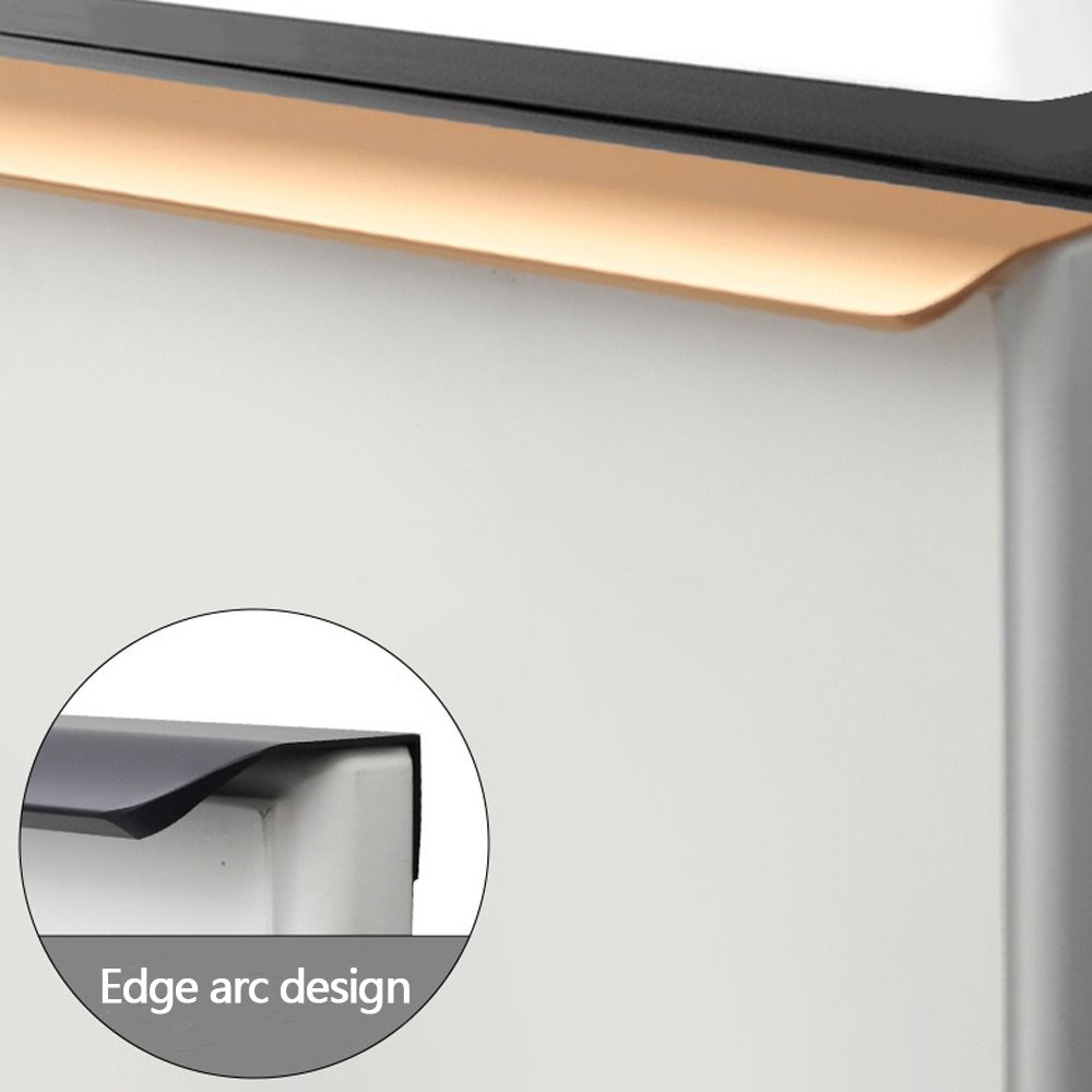 Aluminum Alloy Cabinet Handles Hidden Cabinet Handle Modern Door Knobs Household