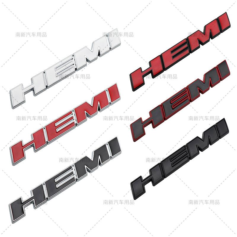 Металлические 3D наклейки на автомобиль Hemi, эмблема-значок на решетку радиатора, наклейка на задний багажник