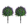 2 шт. Имитация зеленых растений, вставленных в землю, кустарников, садовый ландшафт, искусственная зелень, кустарники, украшение