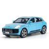 AFJ1   1:32 Porsche Macan T SUV Car Model Alloy Diecast Simulation Toy Sound Light Pull Back Collecte Decorates Gift for Boy Birthday