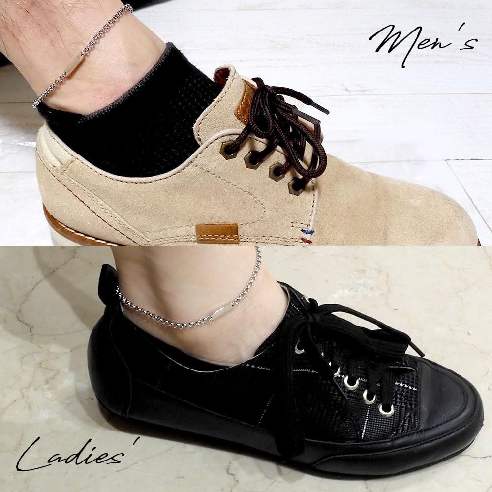 Две пары хирургической нержавеющей стали можно носить и и пара аксессуаров бриллиант [Закрой меня] Браслет на ногу, Сталь, Гравировка, Мужской Женский Набор, Подарок, SBR11-025A-026A