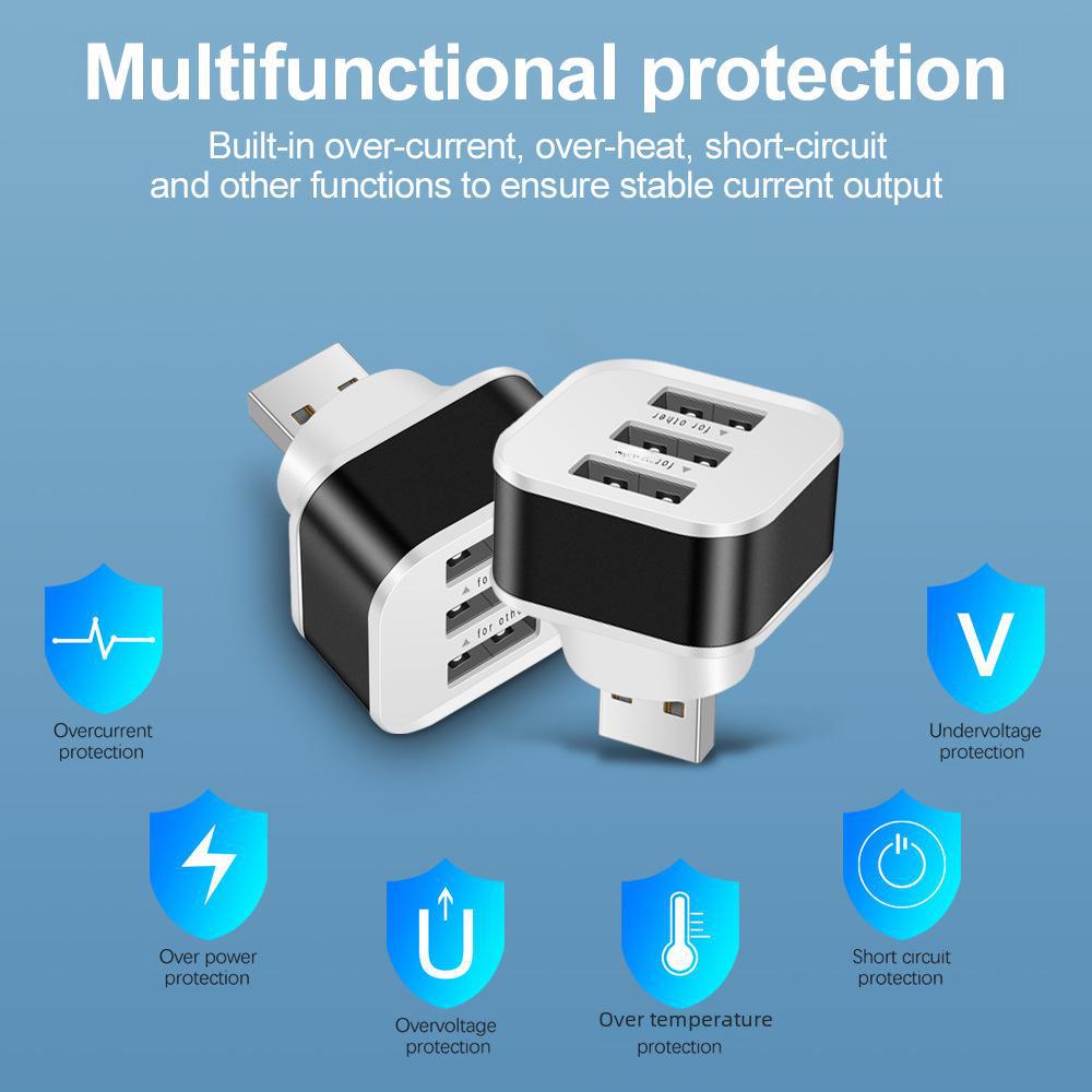 3-портовый USB 2.0 концентратор-разветвитель и адаптер