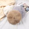 Rabbit Fur Beret Autumn Winter Hats Versatile Women's Trendy Artist Hats Knitted Warm Bud Hats Plush Hats