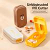 Portable Multiple Pill Cutter with Storage Box Pill Crusher Adjustable Pill Splitter Safe Stainless Steel Cutting Blade