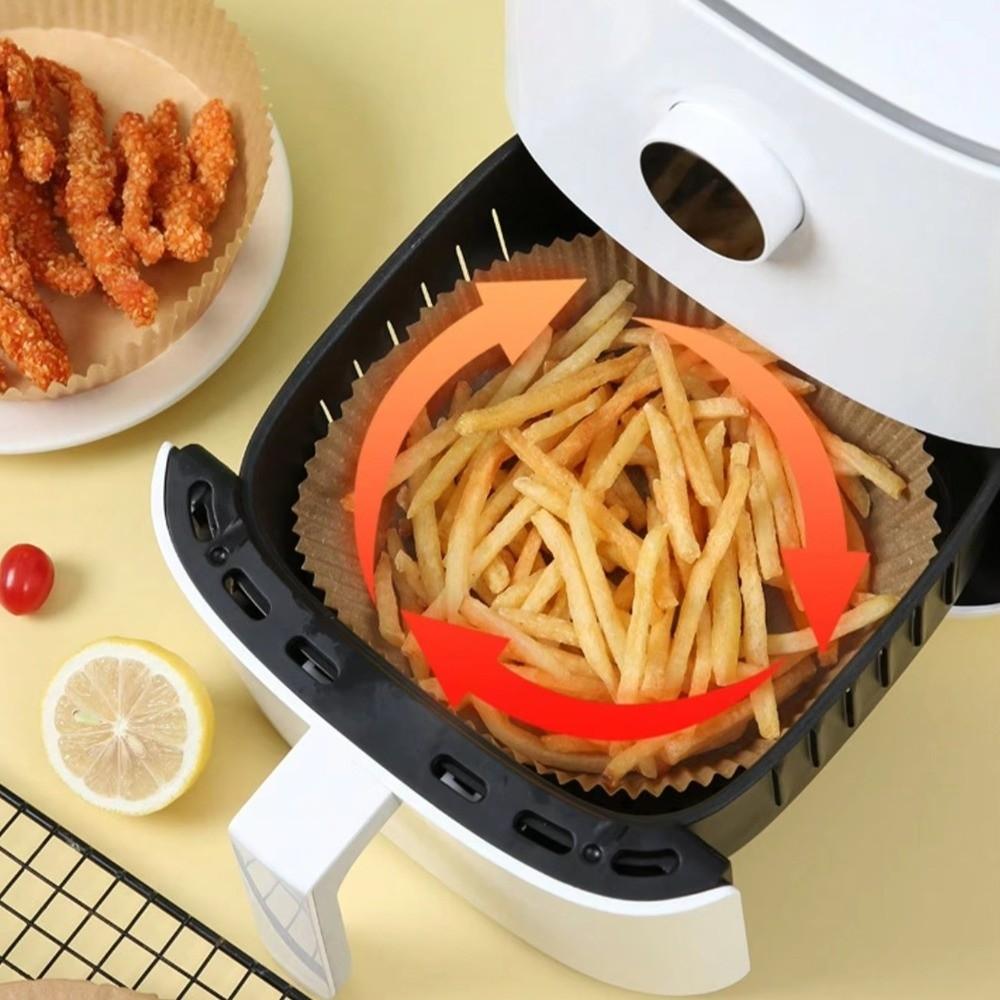 50/100 Pcs Oil-Proof Baking Paper Bowl Non-Stick Air Fryer Paper Disposable Baking Paper Oven