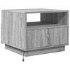 LED Coffee Table in Grey Sonoma 50 x 49 x 40 cm