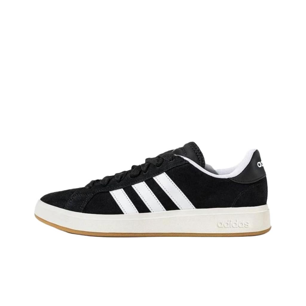 Adidas Grand Court Base 00s Ink Night Star Abrasion Resistant Skateboard Shoes Unisex Black Gold JP6335(Team626-)