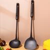 Wok Spatula And Ladle Set Extended Handle Spatula Smooth Edges Soup Spoon Scratch-free Cooking Utensil