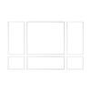 Wall Molding 3 Pack, Wainscoting Panels Kit, Lightweight Paintable Polystyrene, Easy to Install Accent Wall Trim for Interior Décor Living Room,
