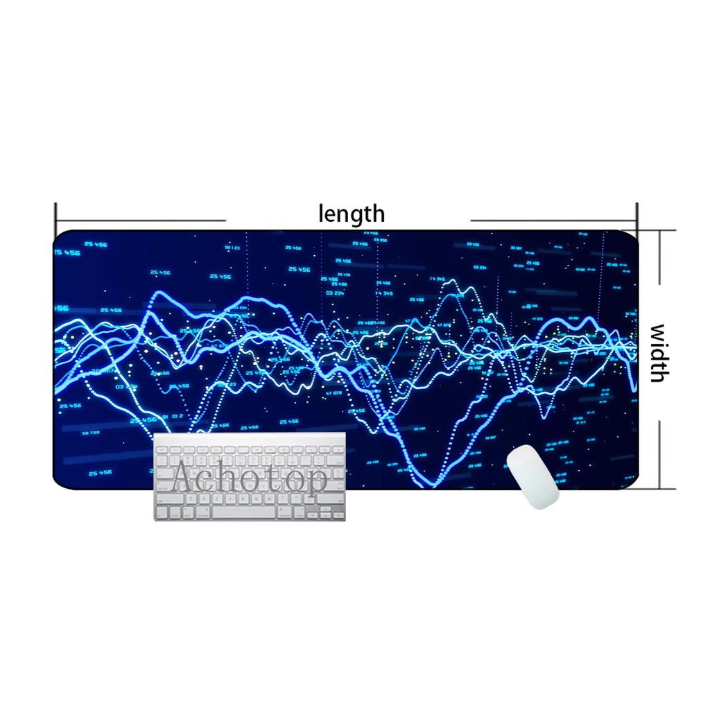Stock Market Chart Pattern Extended Mouse Pad Office Mousepad Speed Keyboard Pads 100x50cm Table Carpet Computer Gamer Desk Mat
