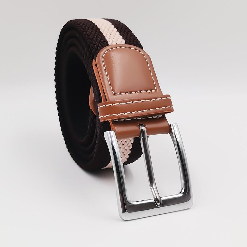 Маленький эластичный плетеный ремень Эластичный студенческий холщовый ремень Универсальный стиль для мужчин и женщин