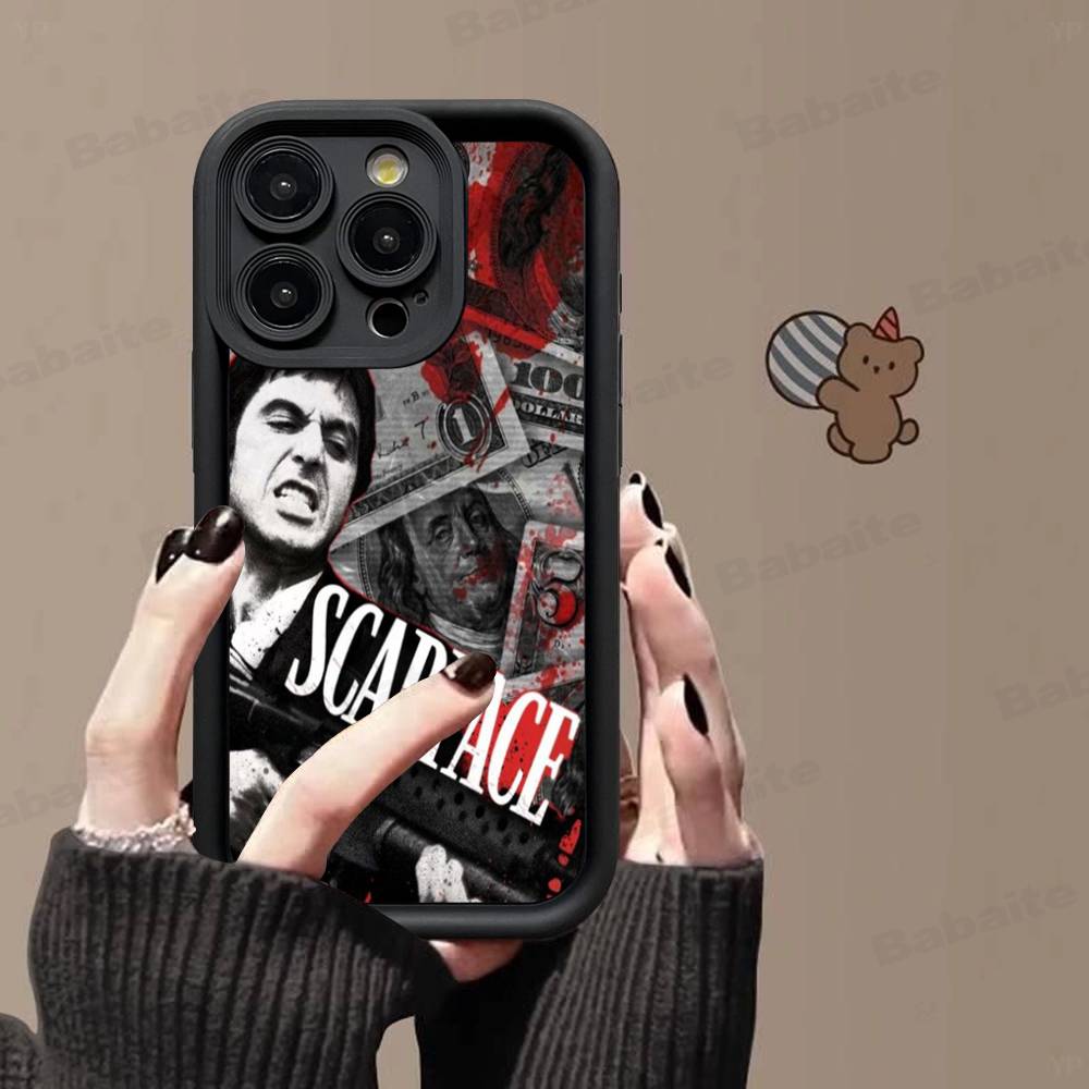 Классический чехол для телефона Tony из фильма «Лицо со шрамом» для IPhone 16 15 14 Plus 13 12 11 17 Pro Max Pro Мягкий чехол