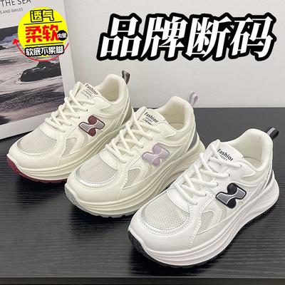 Женские кроссовки «папины», сетчатые, новая летняя мода, маленькие на толстой подошве, дышащие, легкие, жареные уличные кроссовки