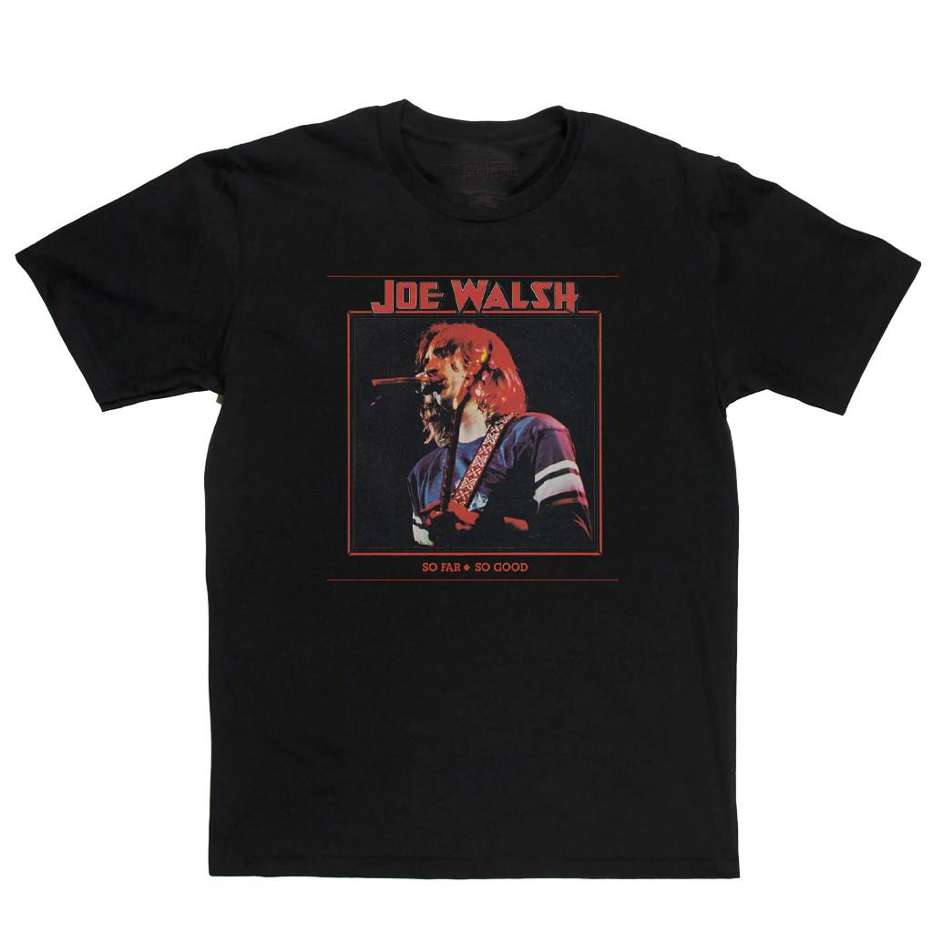 Vintage JOE WALSH So Far So Good Cotton Black All Size Unisex Tee Shirt CM755