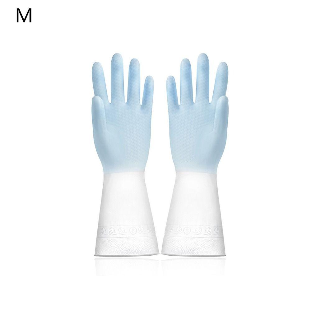 Durable Household Cleaning Gloves Anti-slip Rubber Gloves Gifts Kitchen Dishwashing Gloves