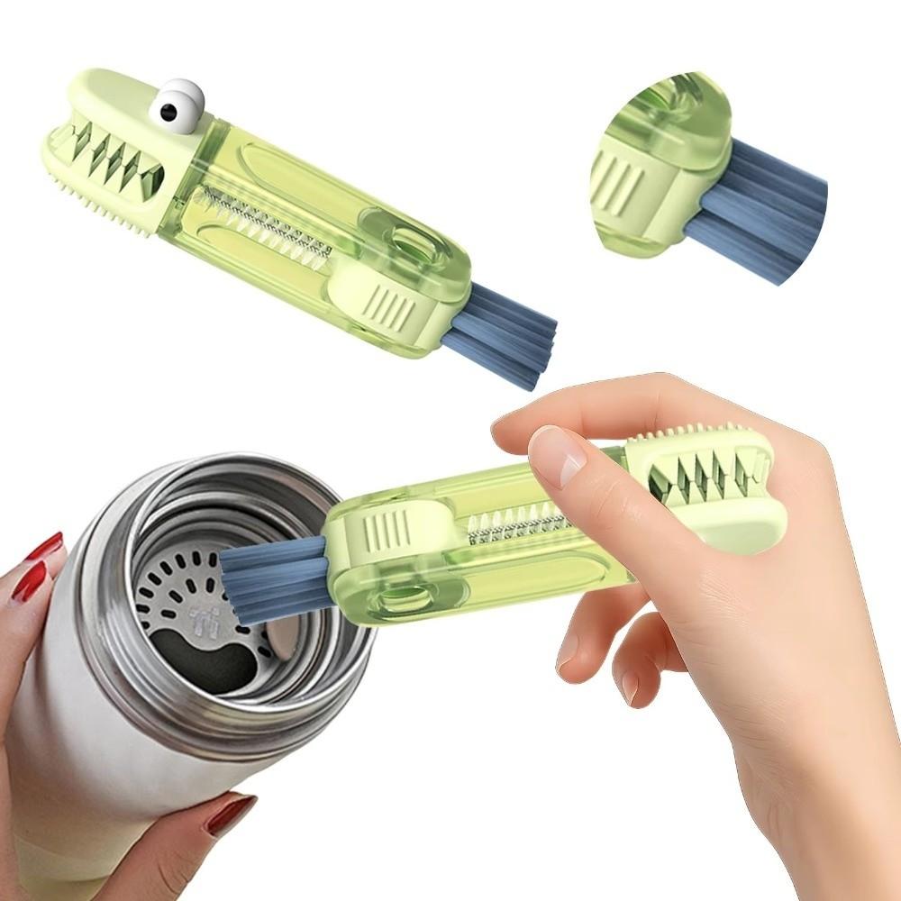 3 in 1 Cup Lid Cleaner Brush Portable Bottle Brush Straw Cleaning Brush  Baby Bottle Cleaning