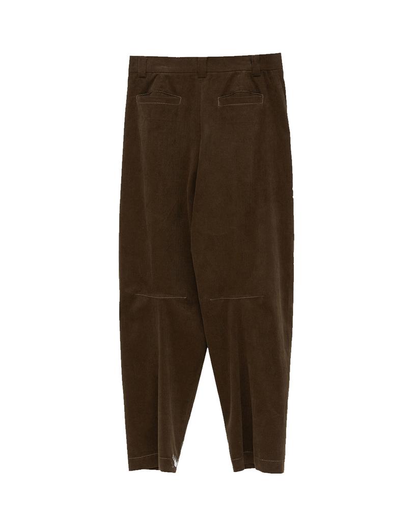 THEMUSEUMVISITOR Hand Painted Wide Pants (Brown)