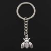 Fashion Bee 21x18mm Pendant 30mm Key Ring Metal Chain   Men Car Gift Souvenirs Keychain