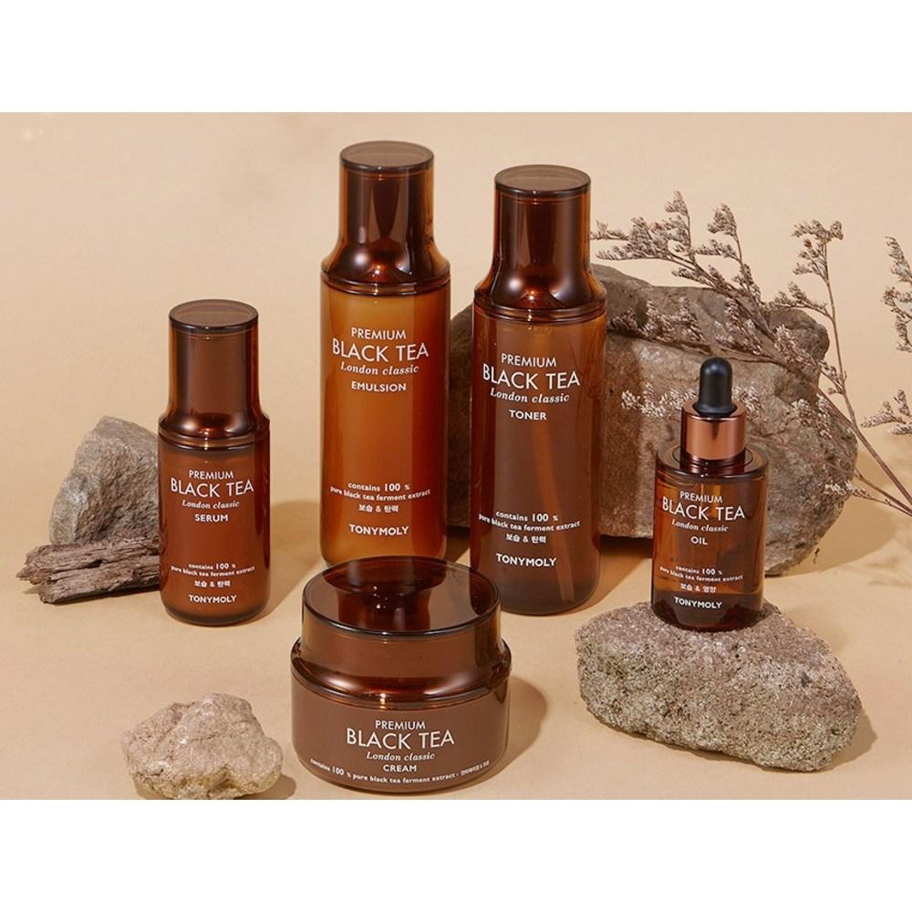 Набор из 3 предметов для ухода за кожей Tony Moly Premium Black Tea London Classic, 1 набор
