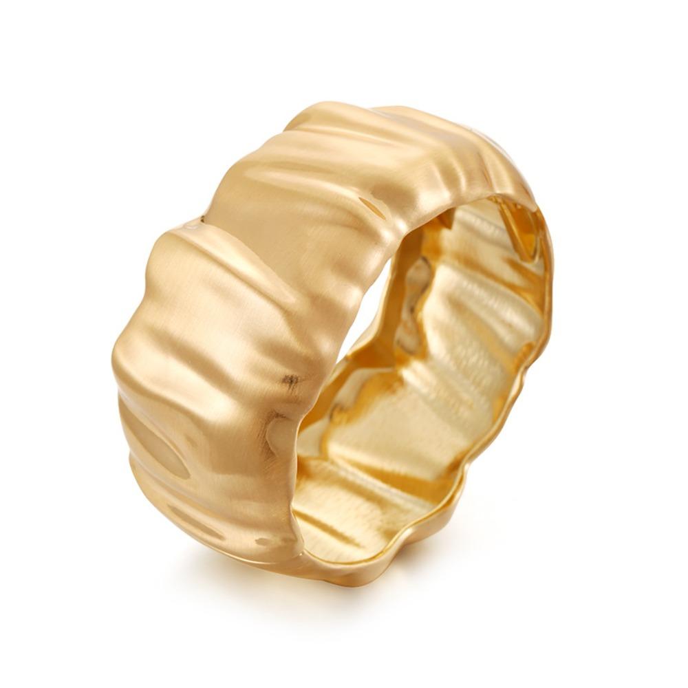 Открытые широкие массивные браслеты на руку, кольцо, преувеличенные браслеты, нерегулярные оборки, браслет для женщин и мужчин