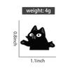 Black Cat Spreading Hands Enamel Pins Custom Shadow Cat Brooches Lapel Badges Clothes Animal Jewelry Gift for Kids Friends