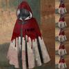 Halloween Bloodstain Print - Unisex Long Hooded Cape