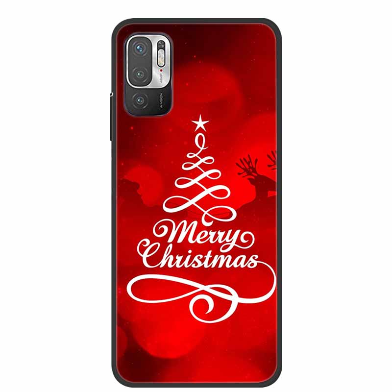 Рождественский мультяшный чехол для Xiaomi Redmi Note 10 Чехол Силиконовый Мягкий ТПУ Чехол для Xiaomi Redmi Note 10T 10 Pro 4G 5G 10S 9T 9 Чехол