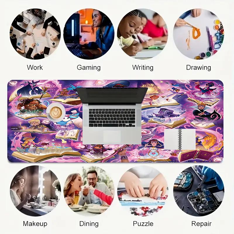 1Pc Magical Fantasy World Gaming Mouse Pad Keyboard Desk Mat Non-slip Rubber Lock Edge Waterproof Computer Mousepad for Office Home Decor Y14