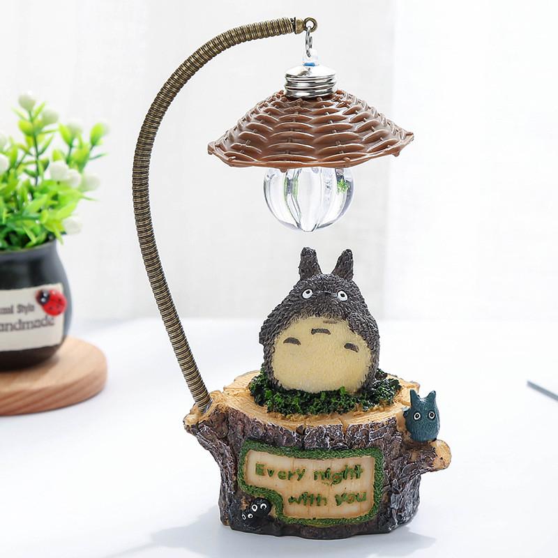 My Totoro Neighbor No Face Man Night Lamp Resin Cartoon Figurine Gift Light