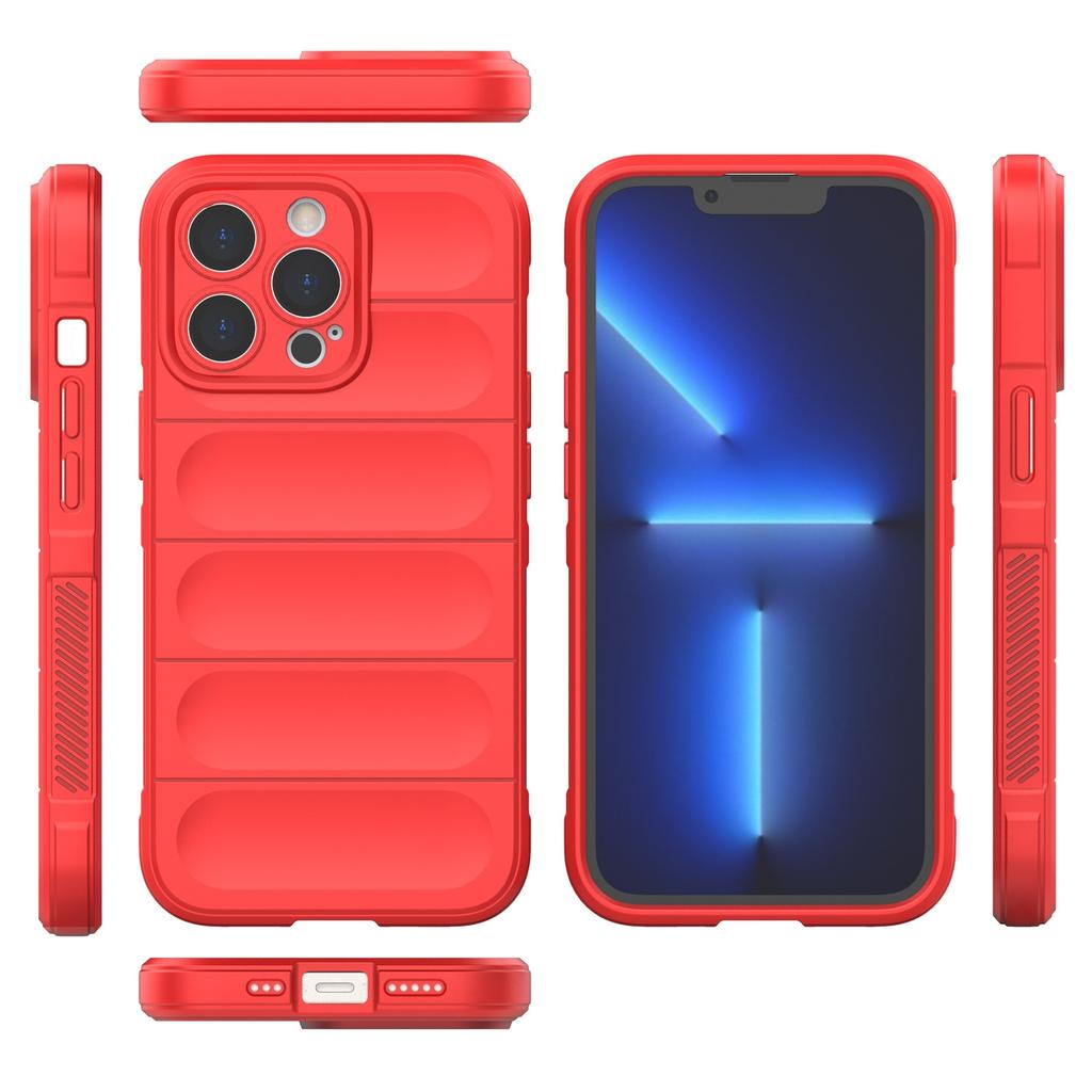 Hurtel Magic Shield Flexible Armor Case for iPhone 13 Pro - Red Protective Cover