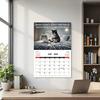 Corporate 2026 Illustrations Calendar Vertical Wall Cat 12 Monthly Planner for