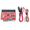SATA To IDE SSD Adapter Card Serial To Parallel IDE To SATA Hard Drive Converter with 7-pin SATA Data Cable with IDE Power Cable