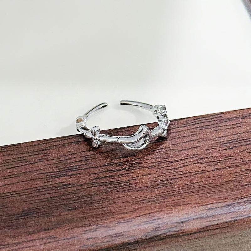 Простое кольцо-круг Геометрическое Французская бабочка Открытое кольцо Легкая роскошь Нишевое Высококачественное Кольцо на указательный палец Женское
