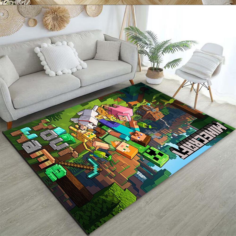 Minecraft Customize Text Carpet Suitable For Hallway Playrooms Bedrooms Dining Room Antislip Rug Anime Office Decor Perfect Gift For Womenmen