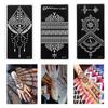 Makeup Mehndi Indian Style Temporary Hand Decal Henna Template Sticker DIY Body Art Tattoo Stencils