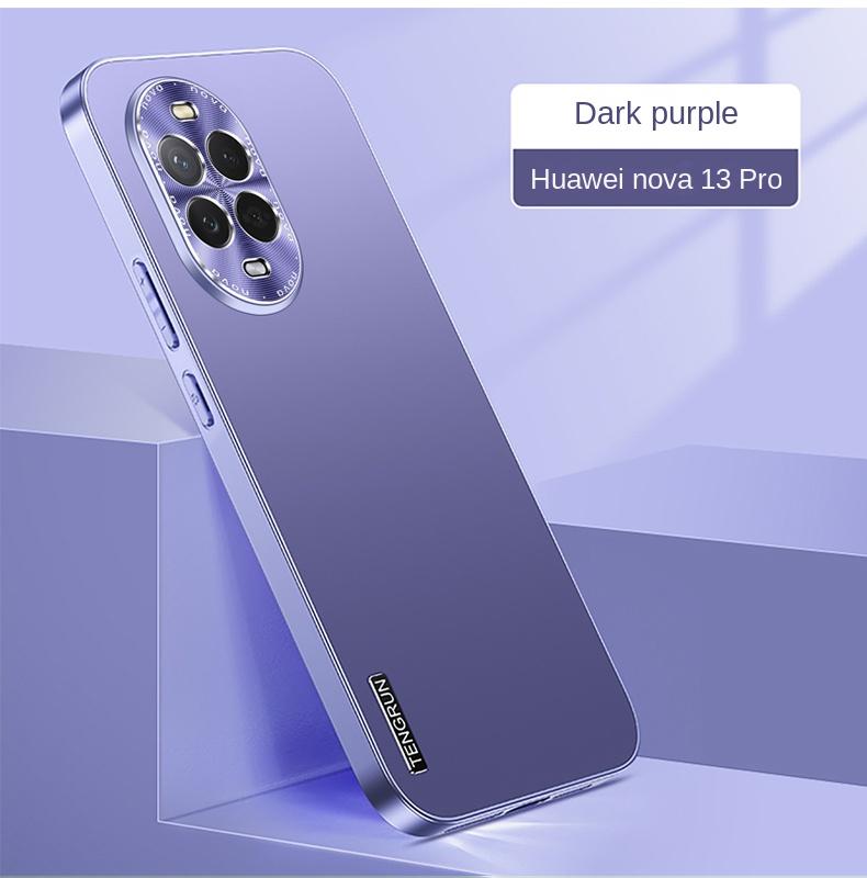 Для Huawei Nova 13 Pro Чехол для телефона Streamer Матовый Металлический Цвет Анти-Падение Анти-Отпечатки Пальцев Отверстие
