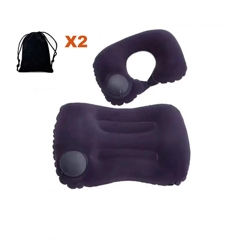 2 Pack 17 in Ultralight Inflatable Pillow Travel Pillow,Camping Pillow for Neck & Lumbar Support,Beach,Camping,Traveling,Hiking,Napping,Desk Rest