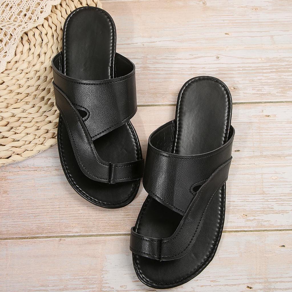 Модные женские летние шлепанцы на плоской подошве из кожи белого и черного цвета, сандалии телесного цвета, дизайнерские пляжные туфли для отдыха на каждый день, размер 36-43