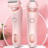 Women Electric Shaver Double Heads USB Rechargeable Waterproof Portable Face Body Bikini Area Arm Leg Hair Removal Epilator Razor Trimmer