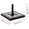 Umbrella Base Black and White Square 12 kg